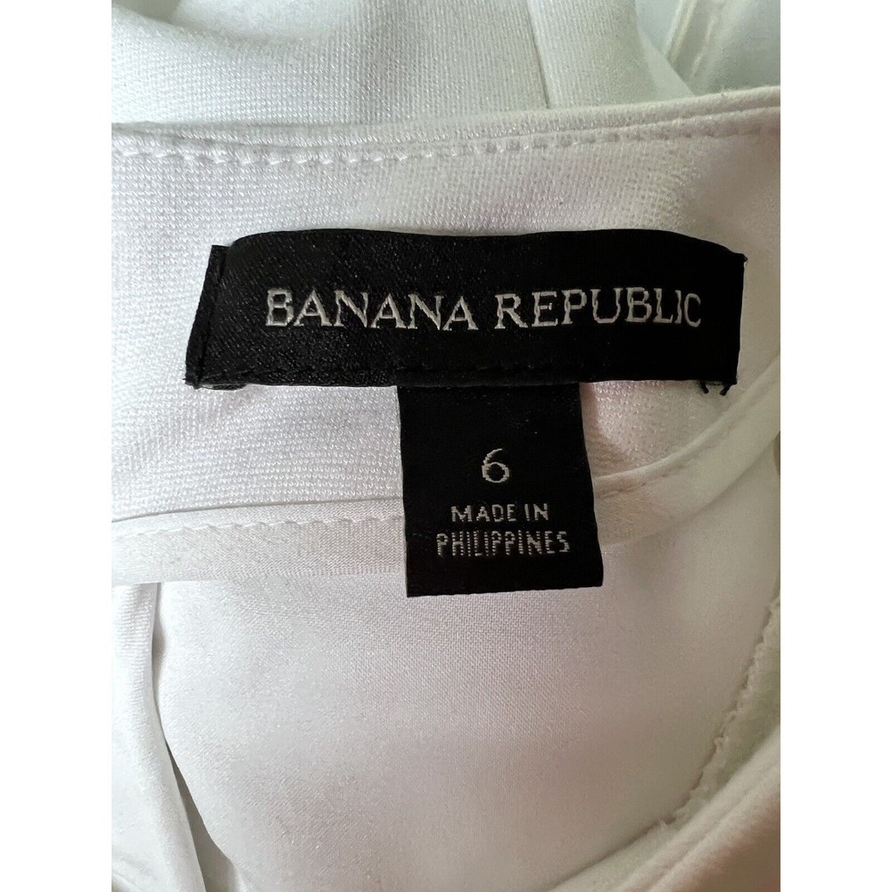 Banana Republic Women’s‎ White Fit & Flare Casual Dress Size 6 - Picture 7 of 8